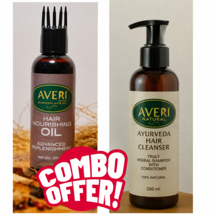 Hair oil 200 ml + shampoo 200 ml Combo